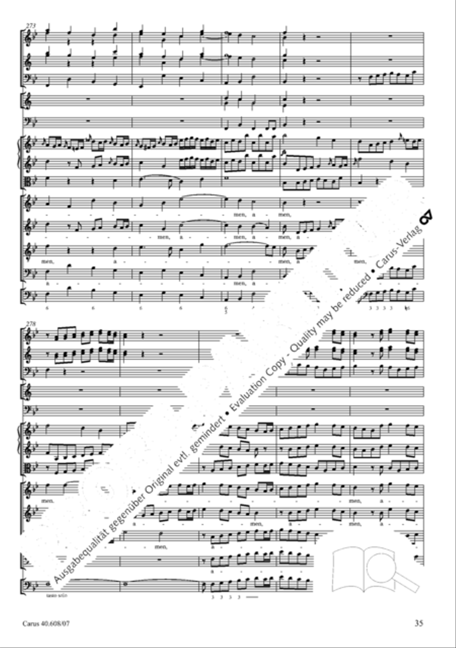 Missa Sancti Bernardi von Offida in B 4-Part scores gallery preview page 50