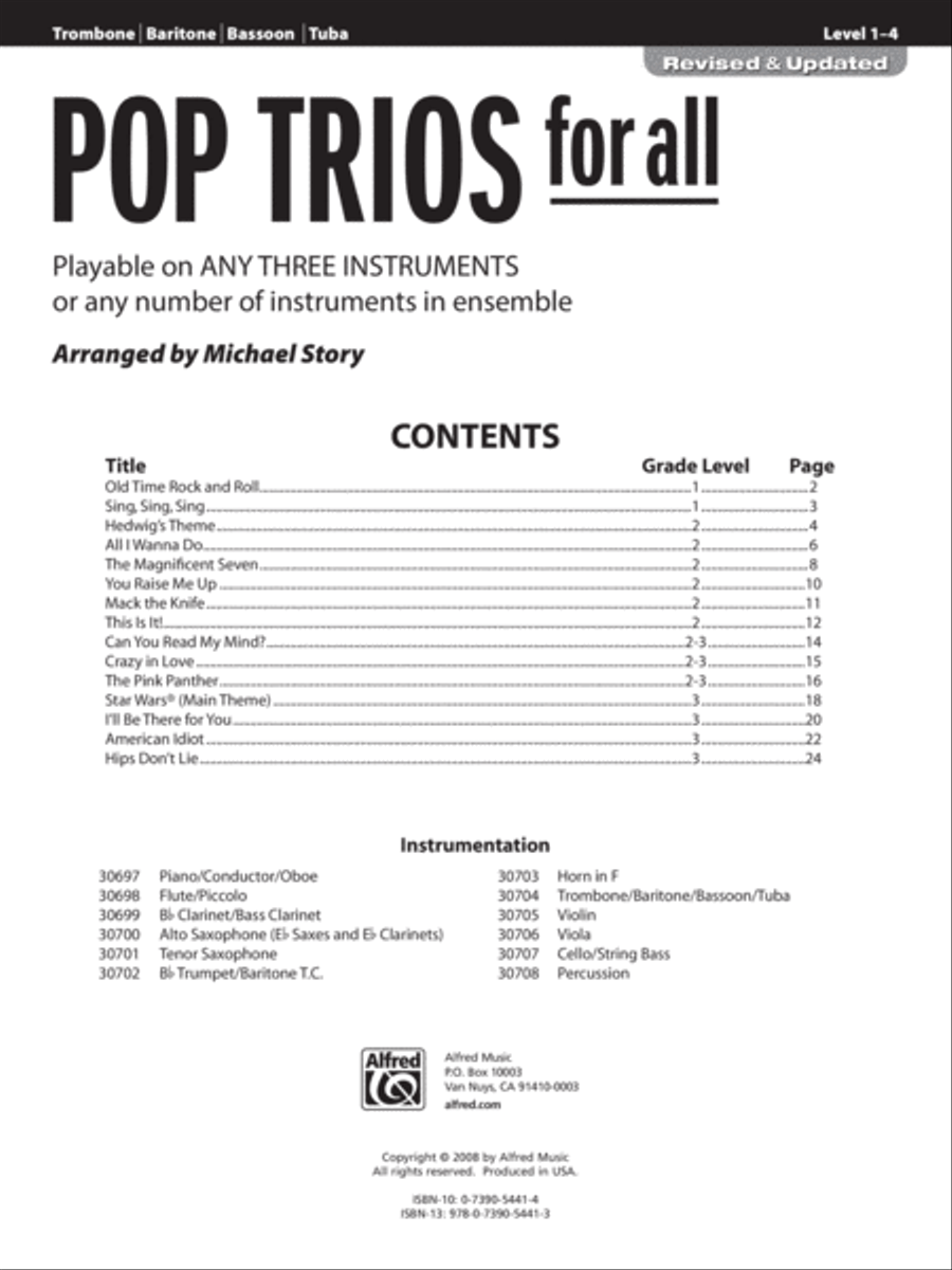 Pop Trios for All Small Ensemble scores gallery preview page 2