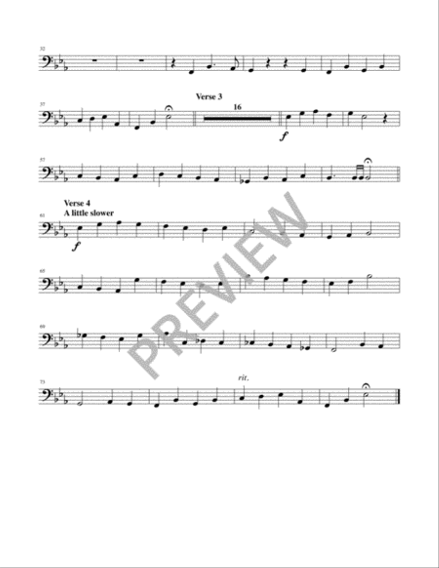 Praise the God of All Beginnings - Instrument edition Trombone scores gallery preview page 13