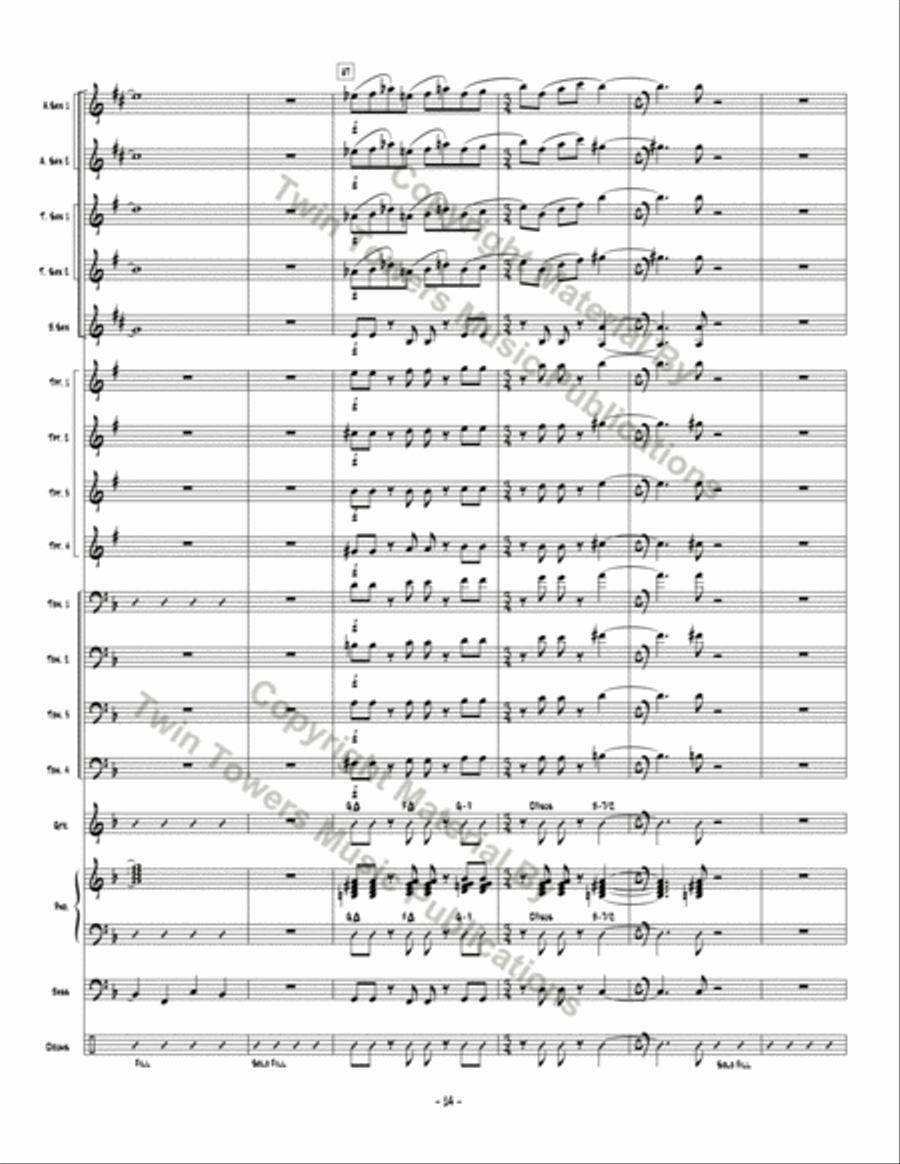 Changing Lanes Changing Lanes Jazz Ensemble scores gallery preview page 15