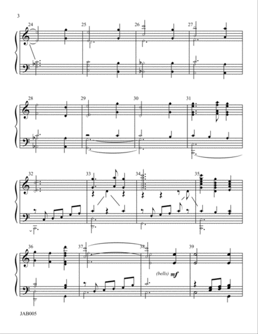 Fantasy on a Bavarian Christmas Carol Handbell Choir scores gallery preview page 3