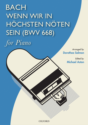 Book cover for Wenn wir in höchsten Nöten sein (When we are in greatest need), BWV 668