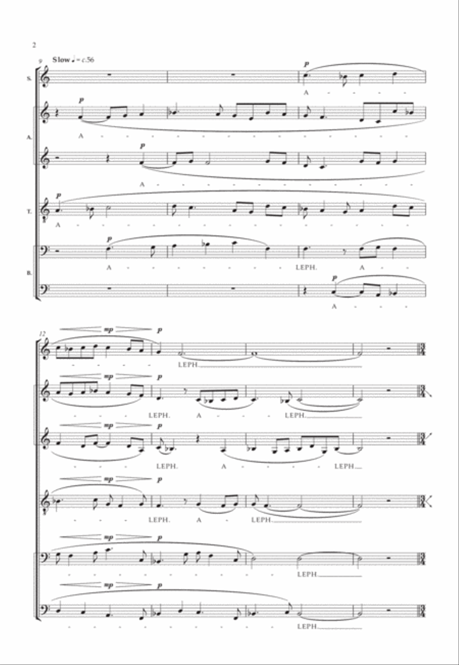 Lamentations of Jeremiah Divisi scores gallery preview page 4