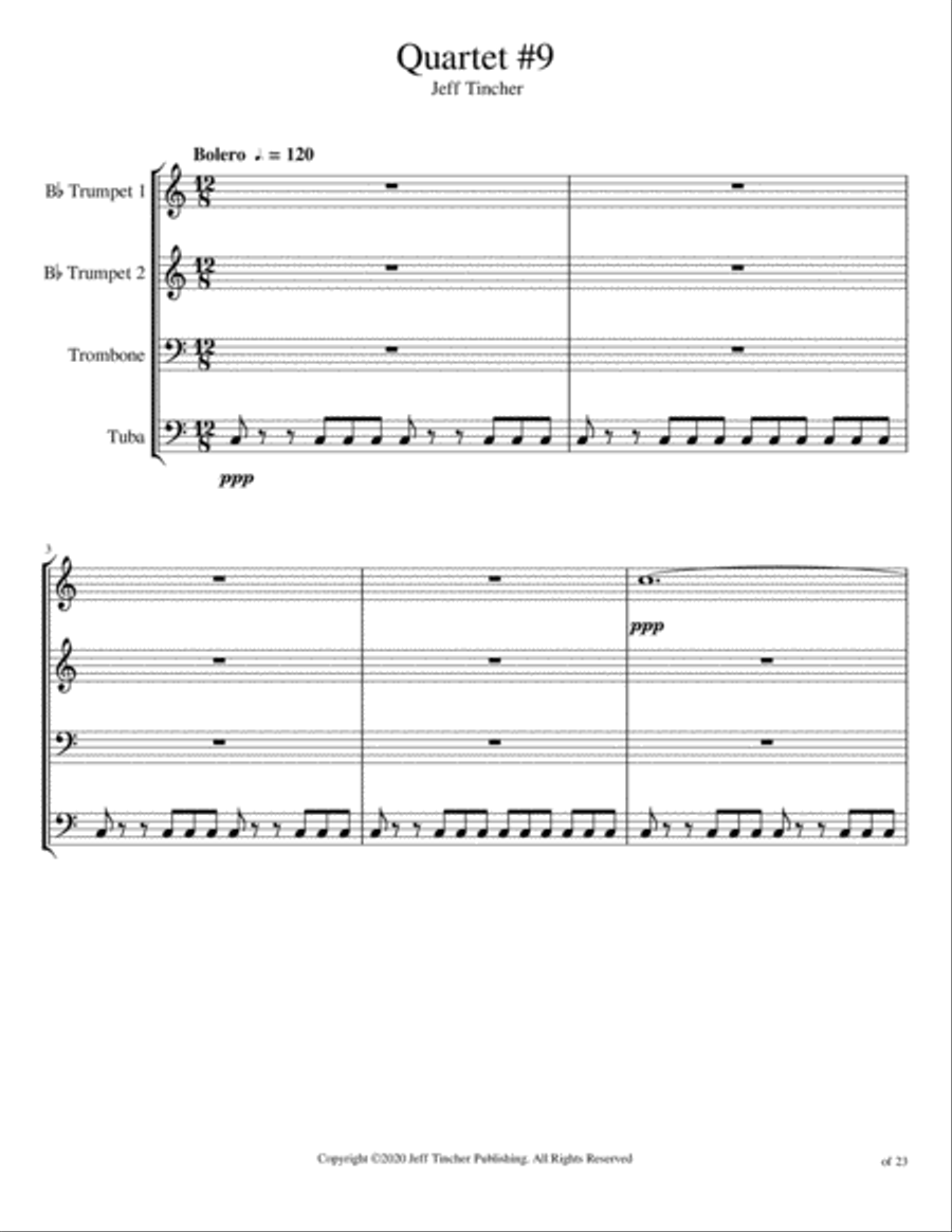 Quartet #9 Brass Ensemble scores gallery preview page 2