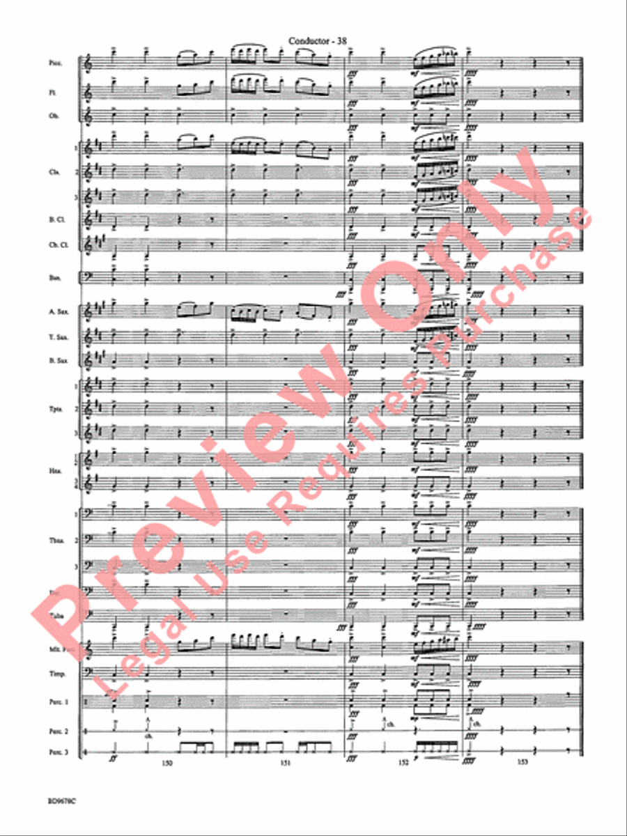 Through the Vulcan's Eye Concert Band scores gallery preview page 41