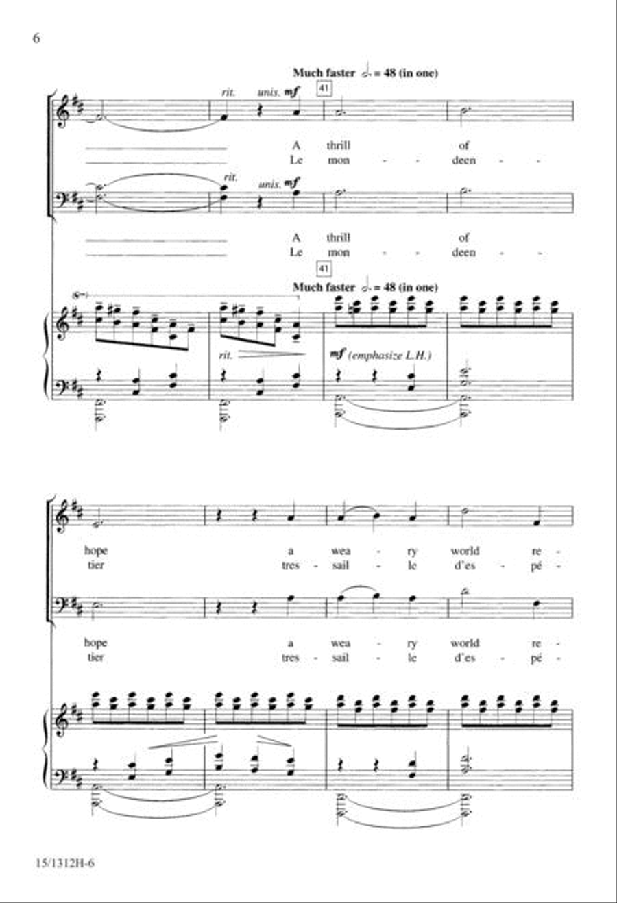 O Holy Night 4-Part scores gallery preview page 6