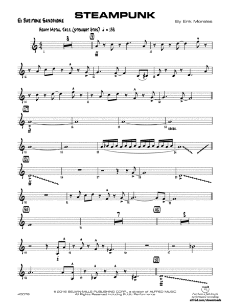Steampunk: E-flat Baritone Saxophone