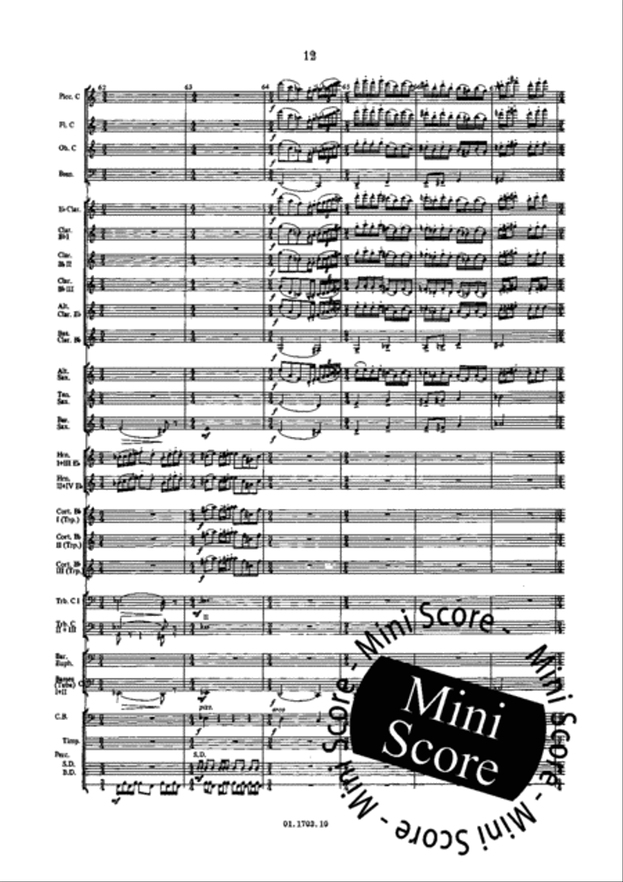 Windmusic Opus 123 Concert Band scores gallery preview page 18