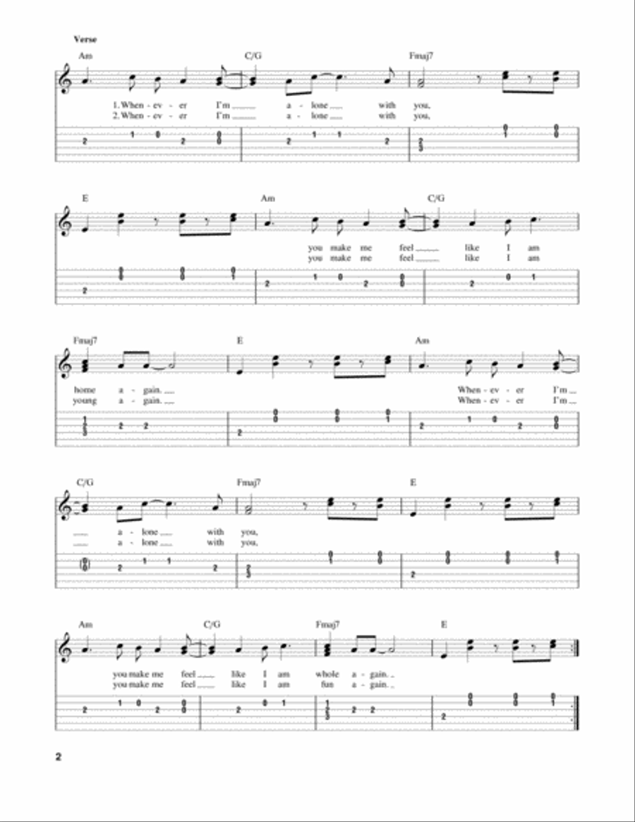 Lovesong Acoustic Guitar scores gallery preview page 2