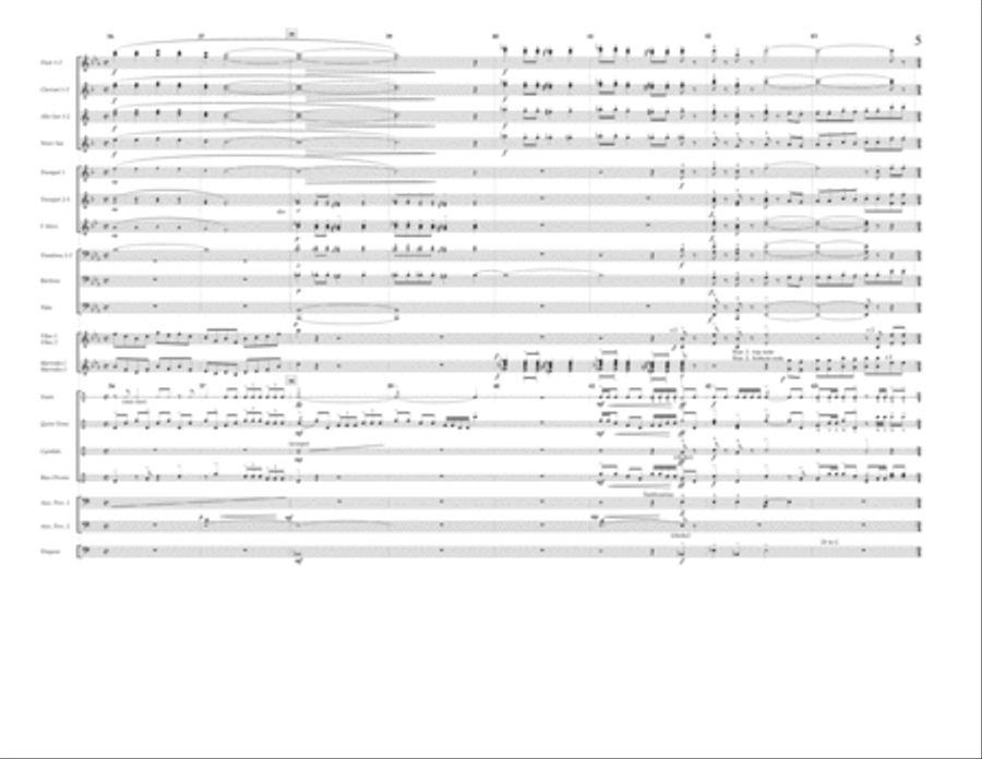 Queen Opener - Full Score Marching Band scores gallery preview page 5