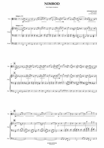 Elgar – Nimrod (for Viola and Organ) image number null