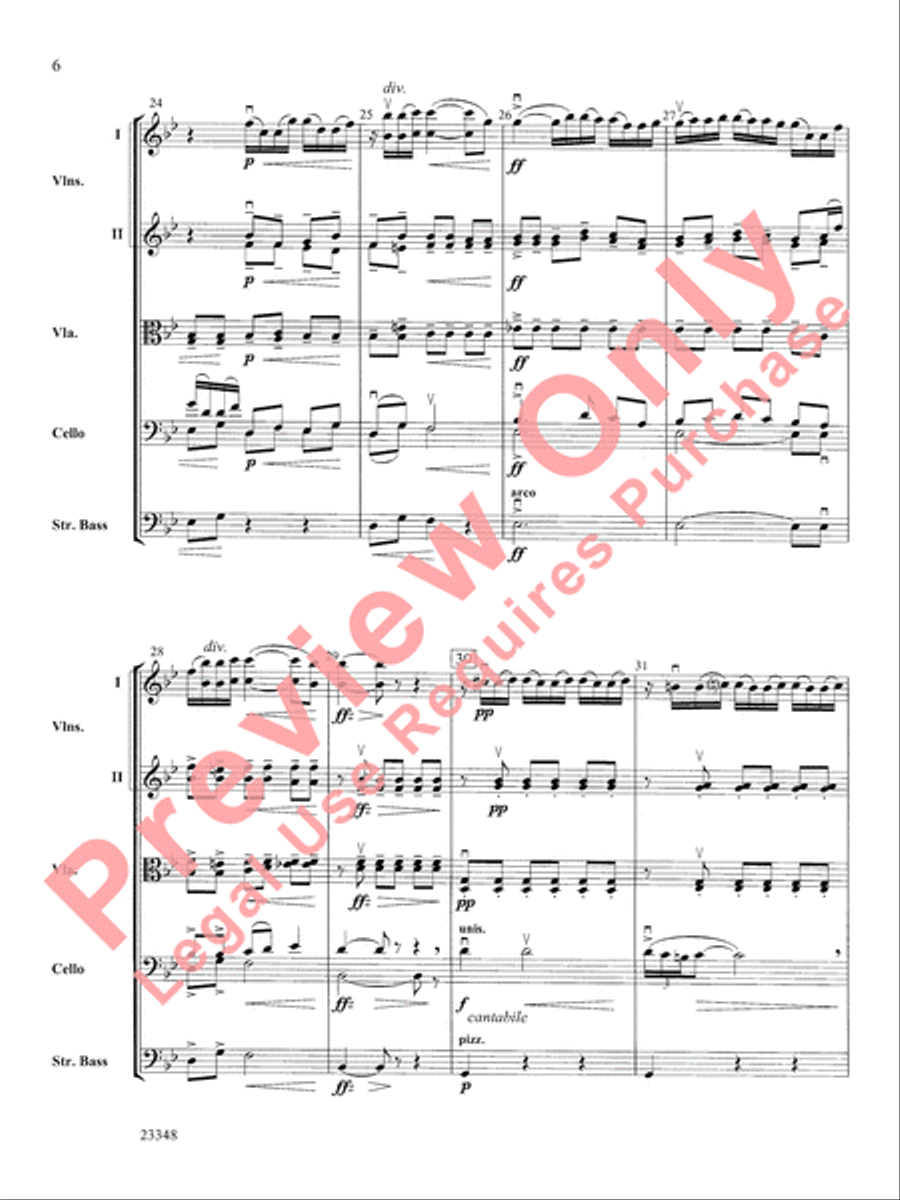 Air and Rigaudon Air and Rigaudon String Orchestra scores gallery preview page 7