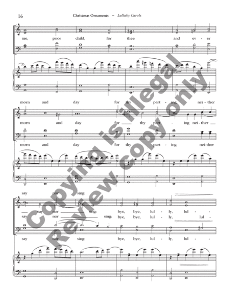 Christmas Ornaments 4-Part scores gallery preview page 28
