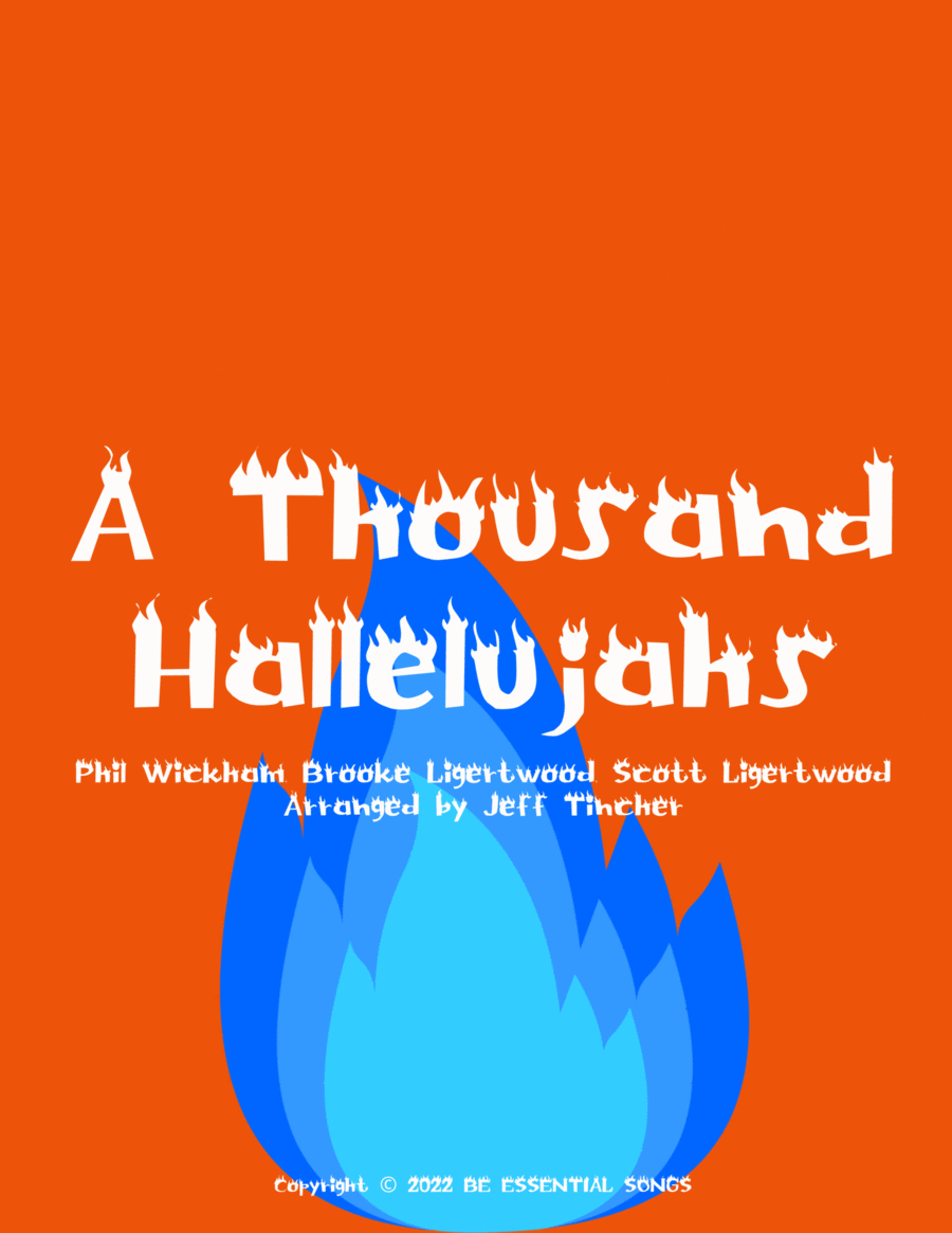 A Thousand Hallelujahs Piano, Vocal, Guitar scores gallery preview page 1