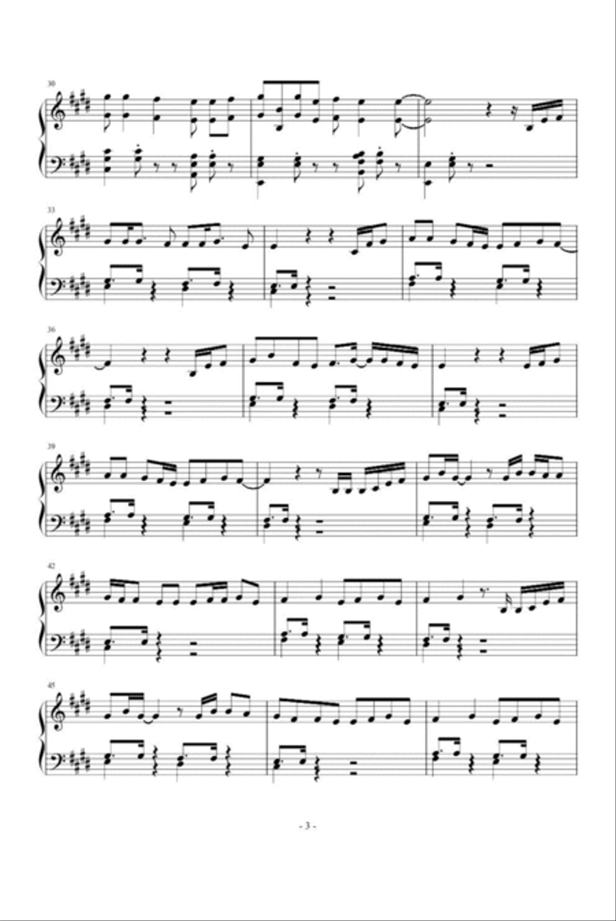 Love Yourself Piano Solo scores gallery preview page 3