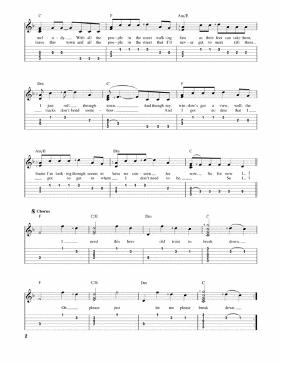 Breakdown Acoustic Guitar scores gallery preview page 2