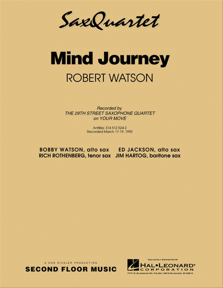 Mind Journey Saxophone Quartet scores gallery preview page 1