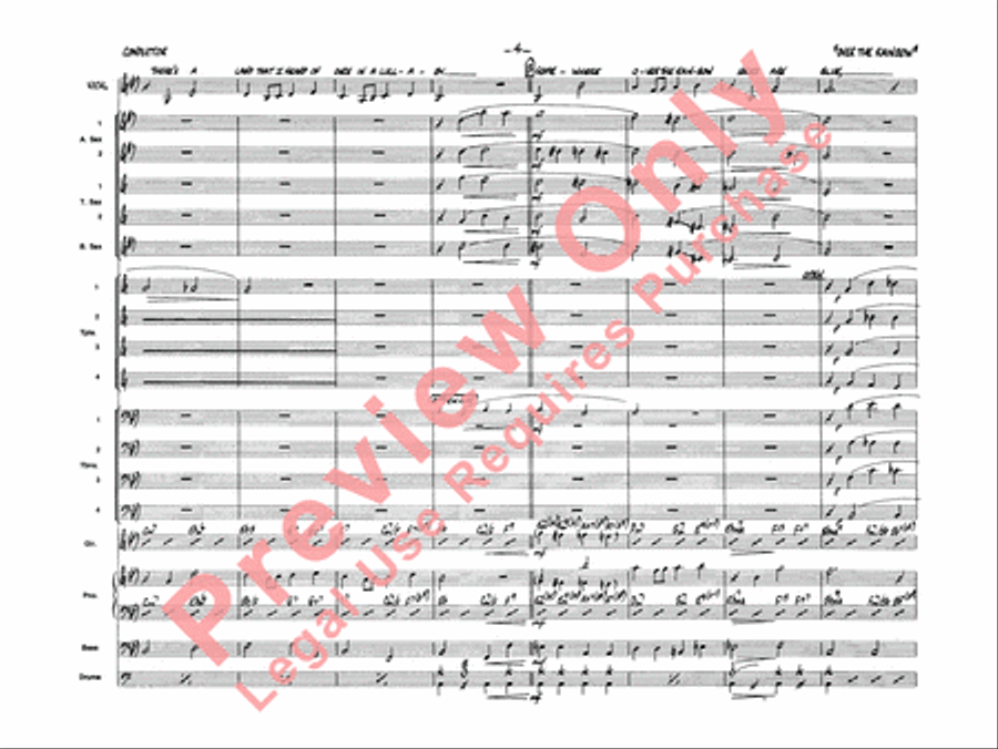 Over the Rainbow Jazz Ensemble scores gallery preview page 6