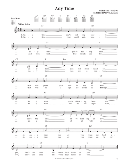 Any Time (from The Daily Ukulele) (arr. Liz and Jim Beloff)
