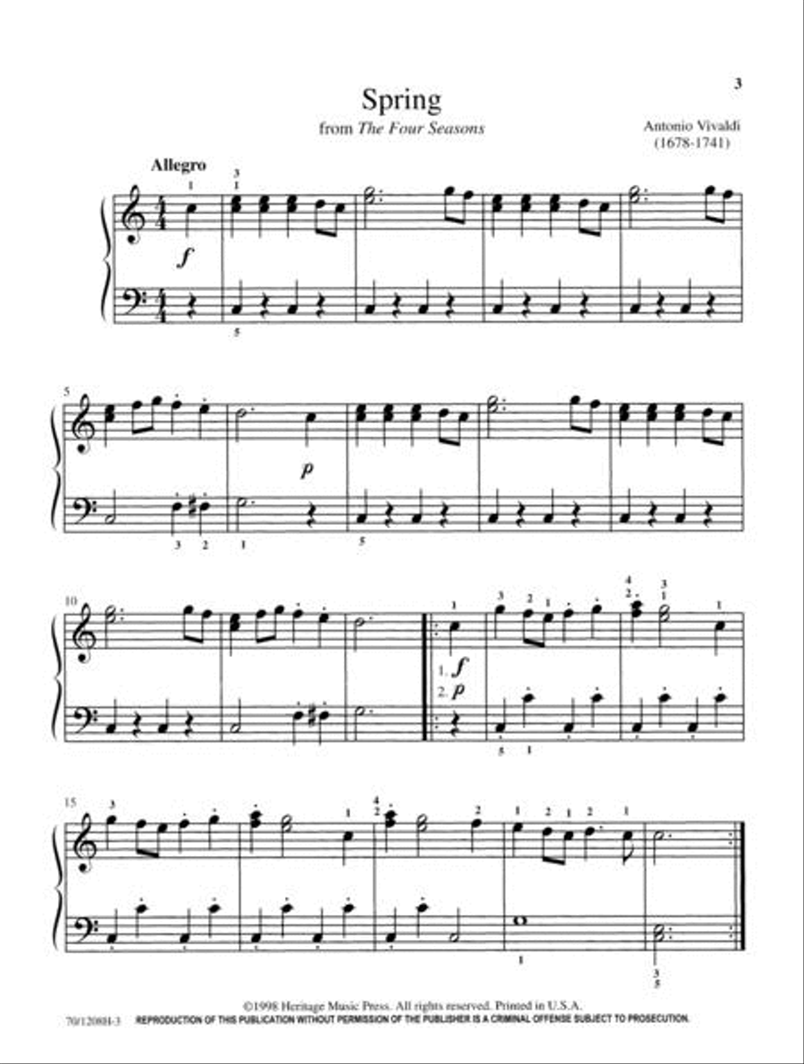 Mastering Melodies: The Baroque Period Piano Solo scores gallery preview page 3