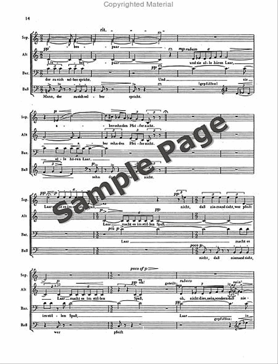 Wyttenbach J Sutil+laar Scherzlieder Mixed Choir scores gallery preview page 15