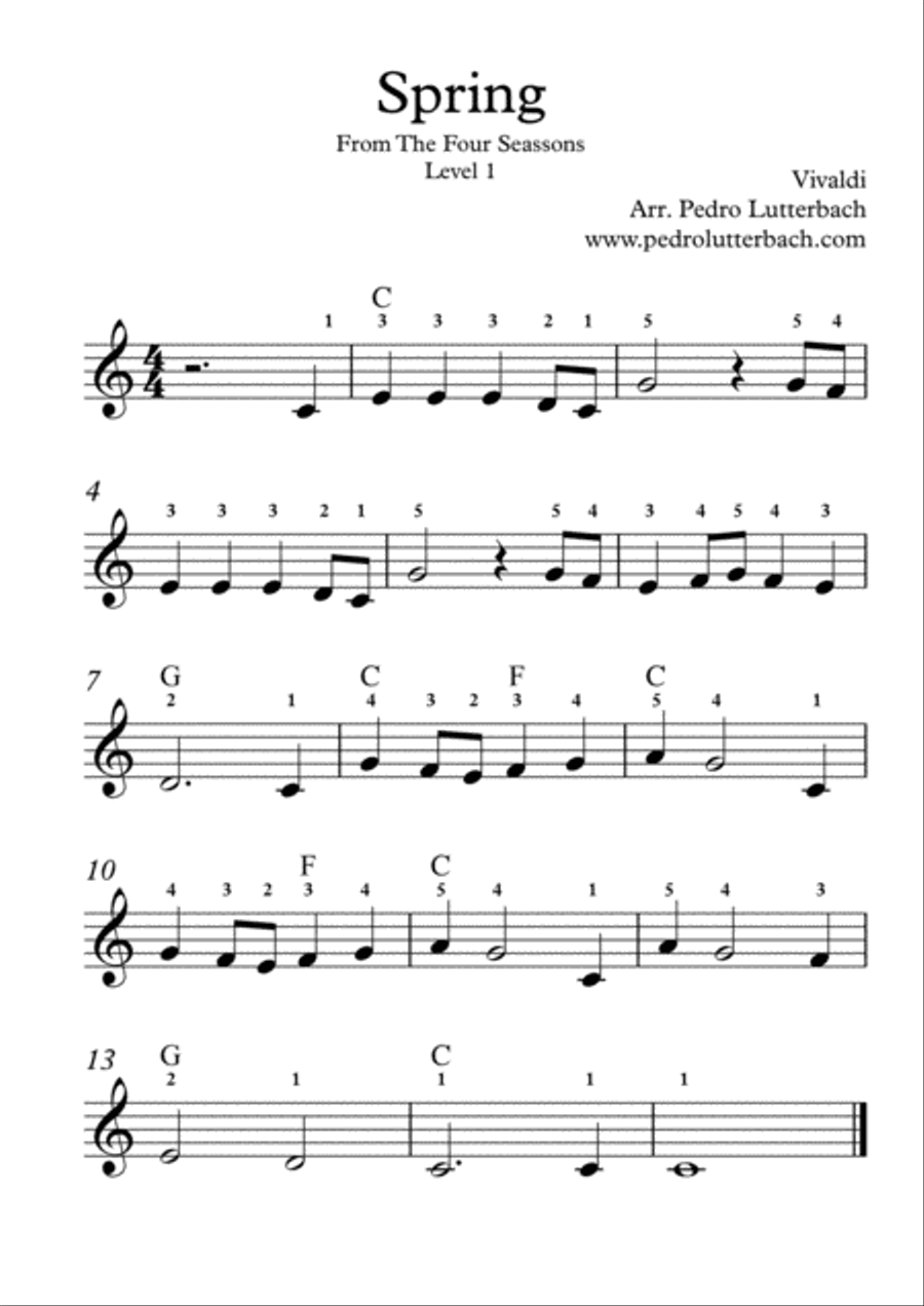 Spring Spring Small Ensemble scores gallery preview page 1