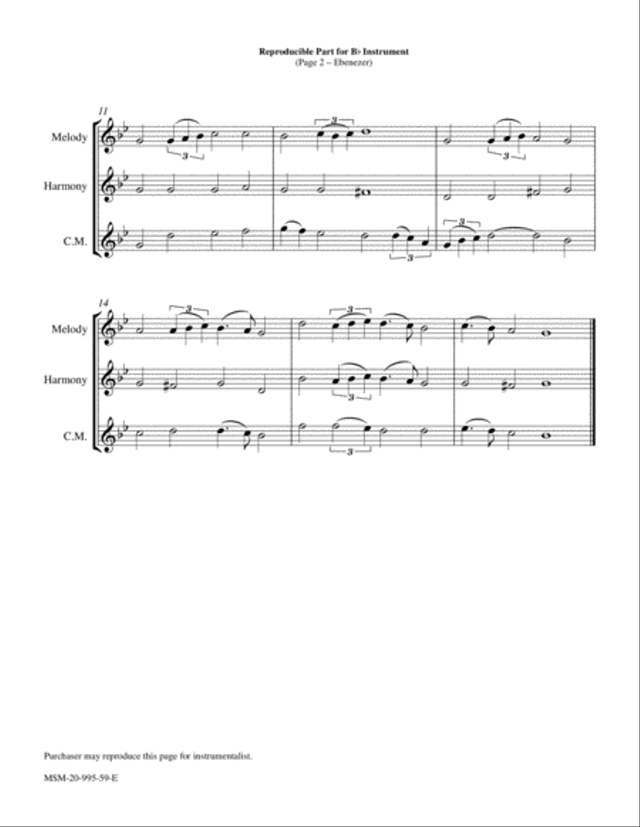 Ebenezer Ebenezer Piano and Keyboard scores gallery preview page 4