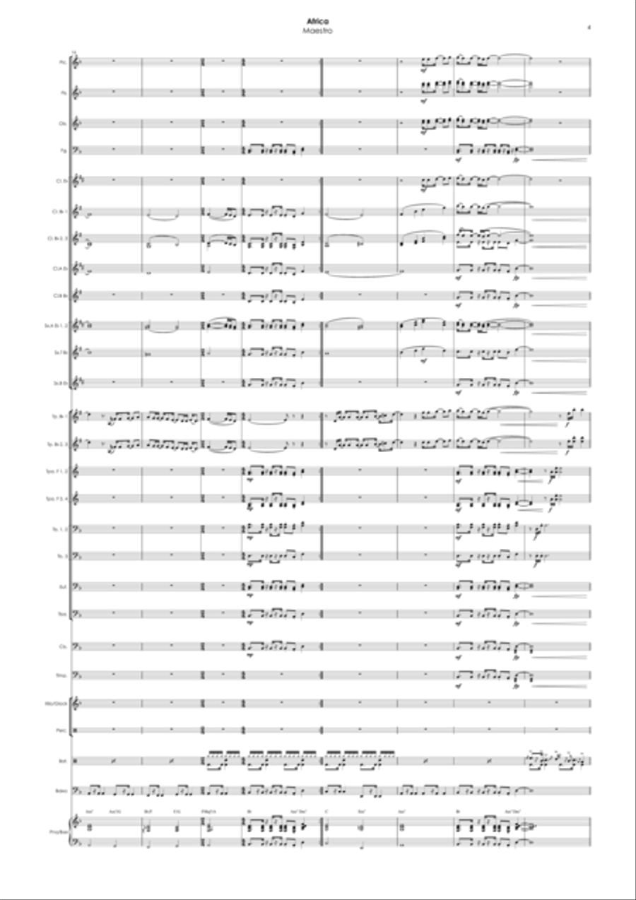 Africa Africa Concert Band scores gallery preview page 6