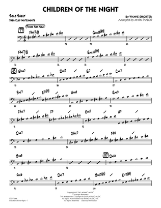 Children of the Night - Bass Clef Solo Sheet