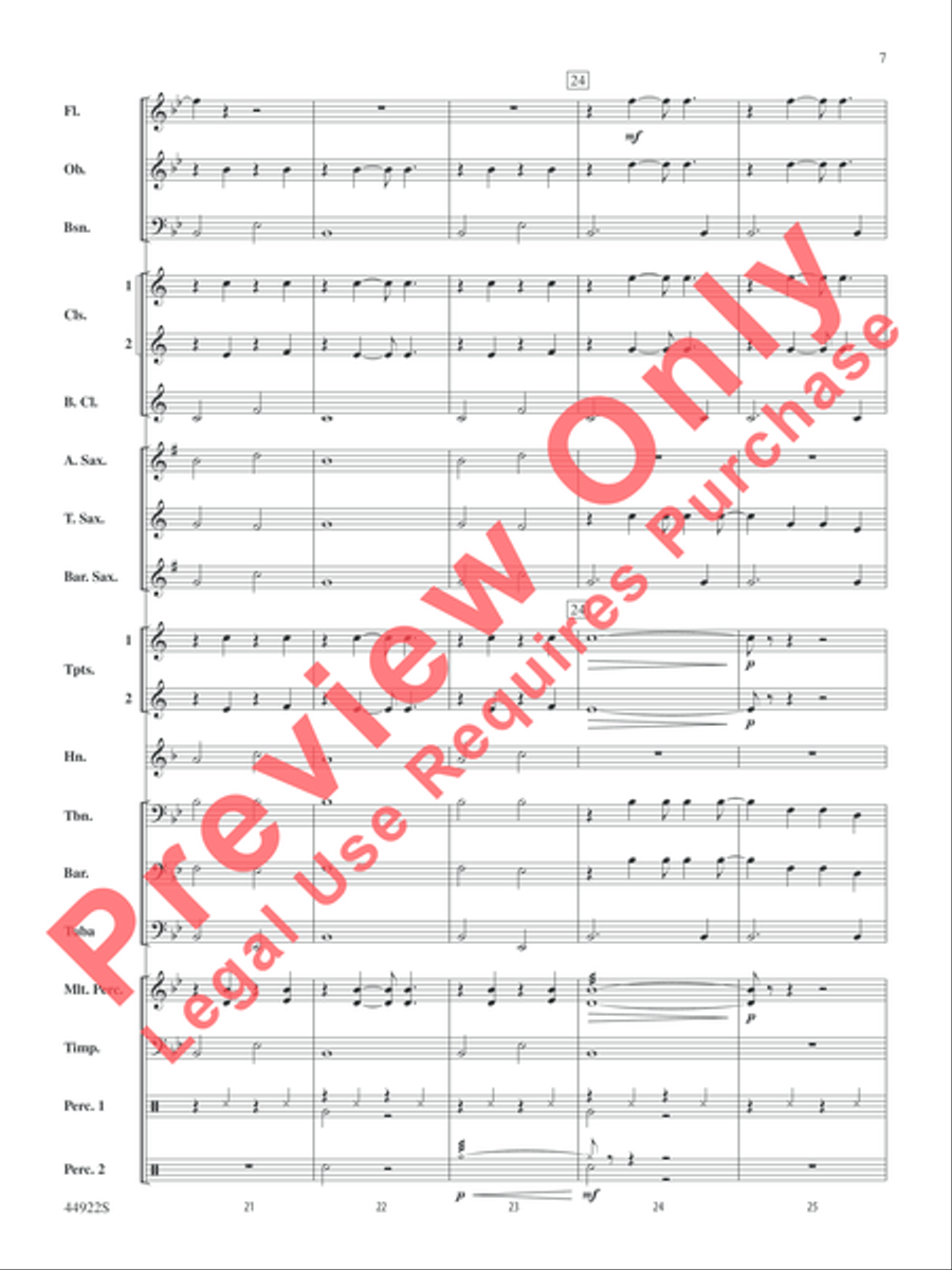 Bright Bright Concert Band scores gallery preview page 7