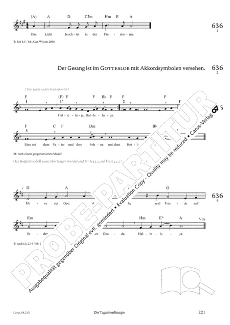 Gitarrenbuch zum Gotteslob Guitar scores gallery preview page 205