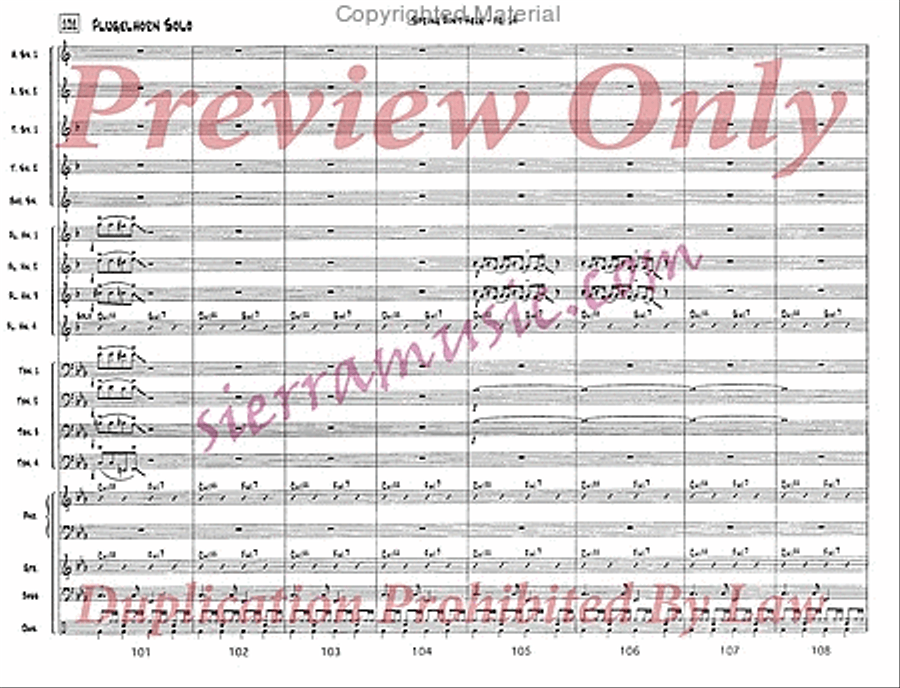 I Can't Stop Loving You Jazz Ensemble scores gallery preview page 15