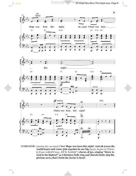 Hope Was Born This Night - Choral Book image number null