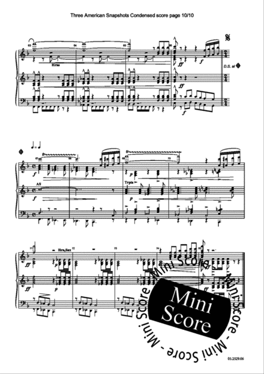 Three American Snapshots Concert Band scores gallery preview page 35