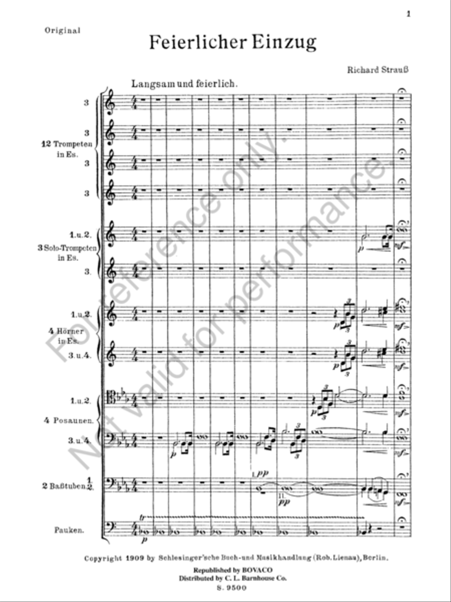 Feierlicher Einzug Concert Band scores gallery preview page 3
