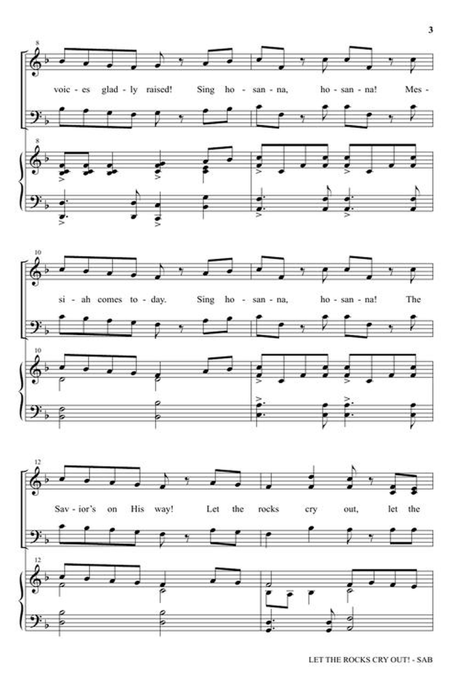 Let the Rocks Cry Out! 3-Part scores gallery preview page 4
