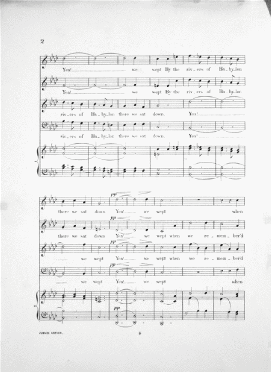 Jubilee Anthem for the Dedicatory Services of Jubilee Hall Voice scores gallery preview page 3