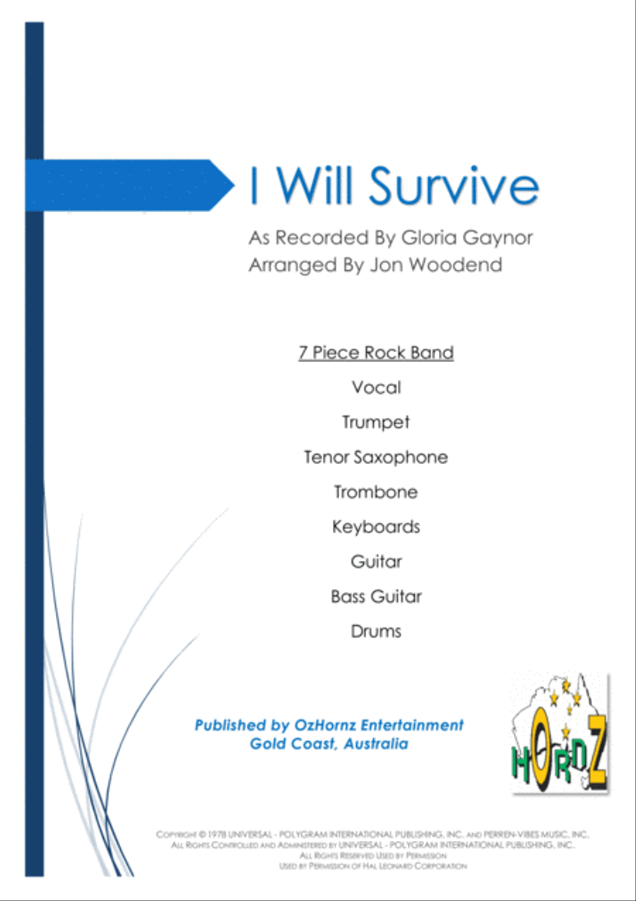 I Will Survive Jazz Ensemble scores gallery preview page 1