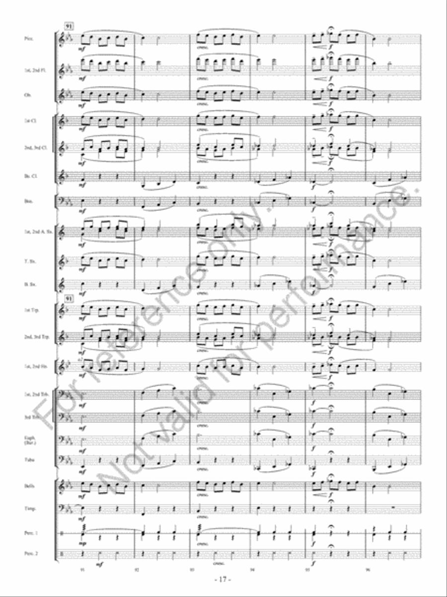 Canzoni D'Amore Concert Band scores gallery preview page 18
