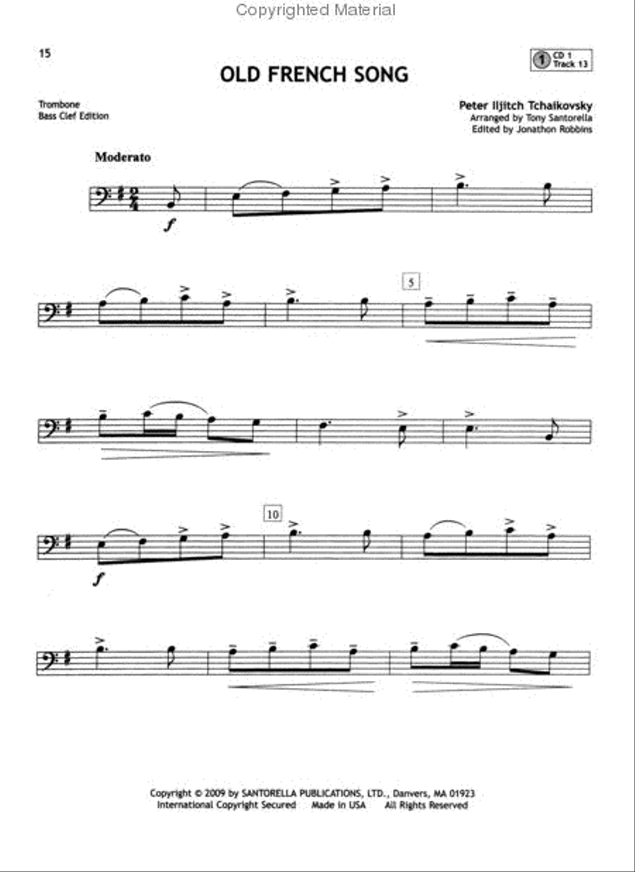 101 Popular Songs for Trombone * Solos and Duets * with 3 CDs Trombone Duet scores gallery preview page 3