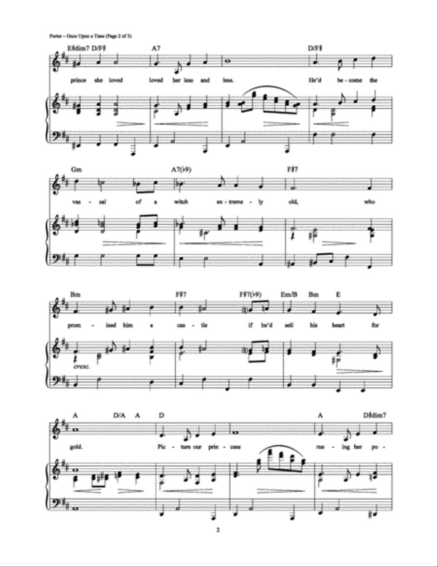 Once Upon a Time Piano, Vocal, Guitar scores gallery preview page 2