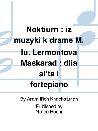 Book cover for Noktiurn