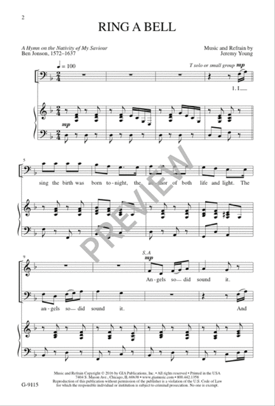 Ring a Bell 4-Part scores gallery preview page 3