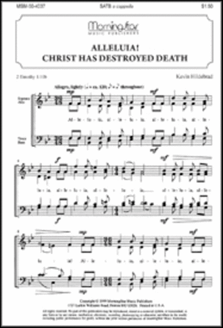 Alleluia! Christ Has Destroyed Death 4-Part scores gallery preview page 1