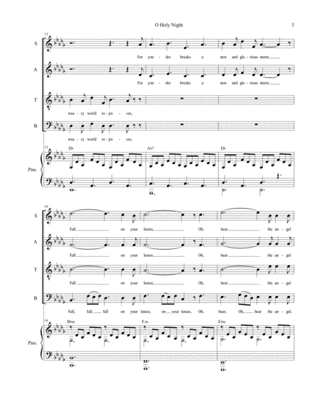 O Holy Night (for SATB choir) image number null