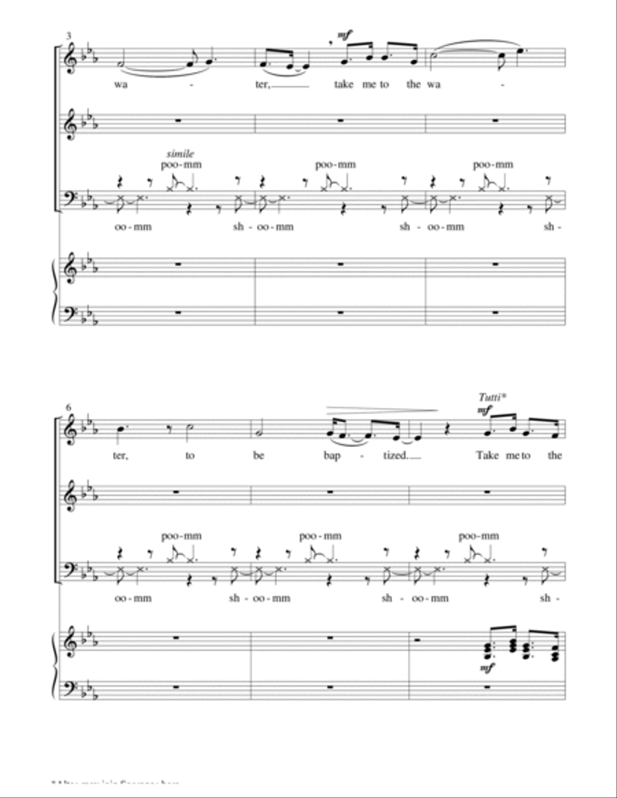 Take Me to the Water 3-Part scores gallery preview page 2