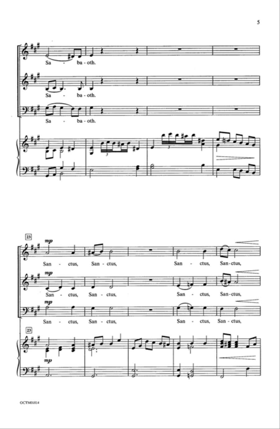 Sanctus Sanctus 2-Part scores gallery preview page 14