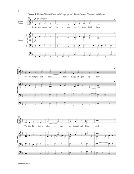 At the Name of Jesus (Choral Score) image number null