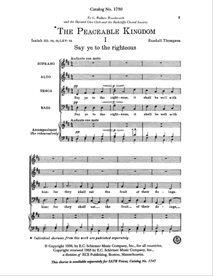 The Peaceable Kingdom SSAATTBB scores gallery preview page 23