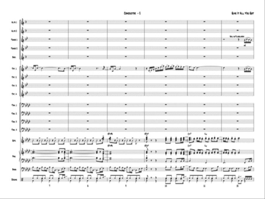 Give It All You Got: Score Jazz Ensemble scores gallery preview page 4